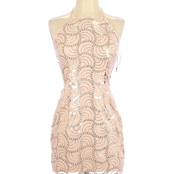 Revolve About Us Jane Sequin Halter Mini D… - Picture 9 of 11